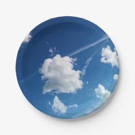 Wolken im Licht Pappteller