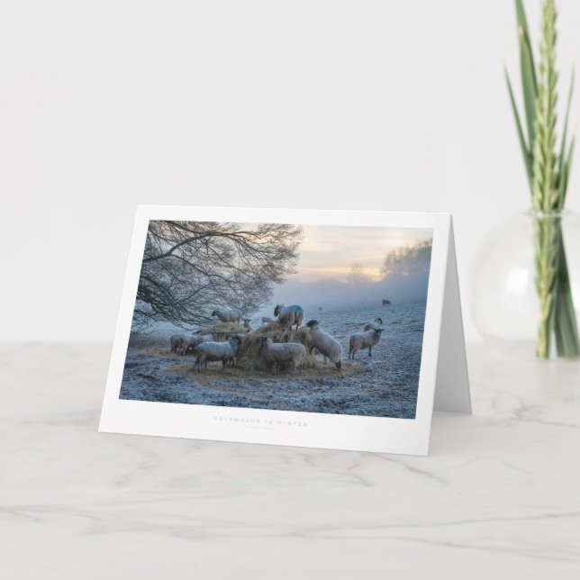 Wolken im Winter Karte (Vorderseite)