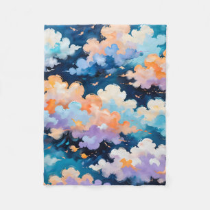 Wolken in Bewegung Fleecedecke