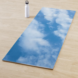 Wolken in der Sky Fotografy Elegant Blue White Yogamatte