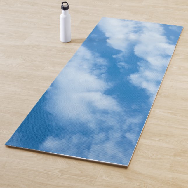 Wolken in der Sky Fotografy Elegant Blue White Yogamatte (Beispiel)