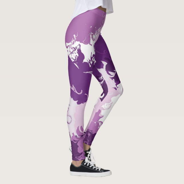 Wolken in meinem Kaffee Leggings (Rechts)
