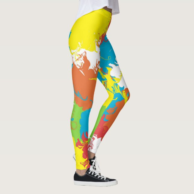 Wolken in meinem Kaffee Leggings (Rechts)