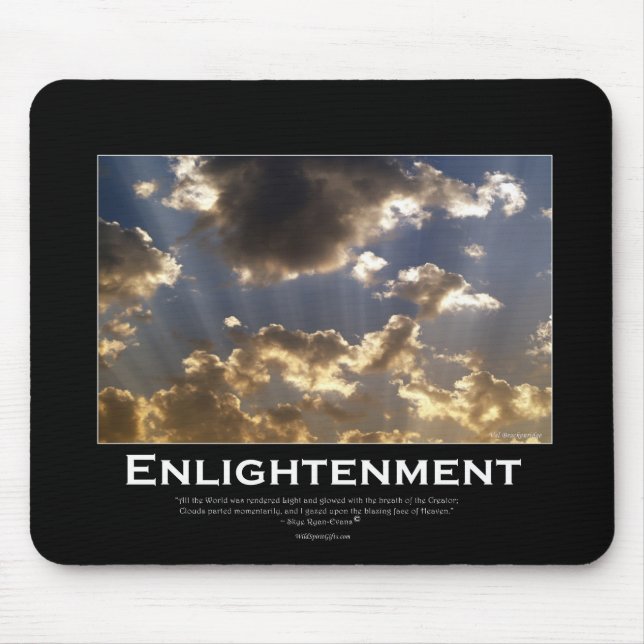 Wolken Inspirationsgeschenke Mousepad (Vorne)
