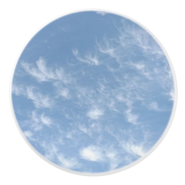 Wolken Keramik Pull Keramikknauf (Vorderseite)