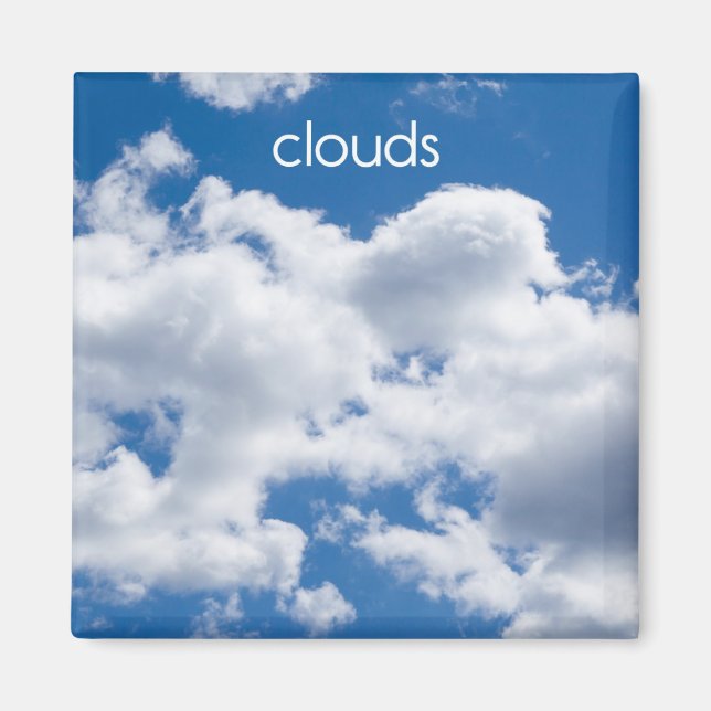 Wolken Kühlschrank Magnet (Vorne)