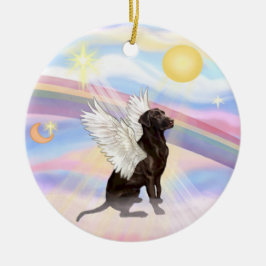 Wolken - Labrador Angel (Schokolade) Keramikornament