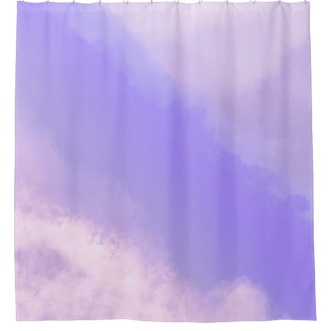 Wolken - Lila/Lilac-Duschvorhang Duschvorhang (Vorderseite)