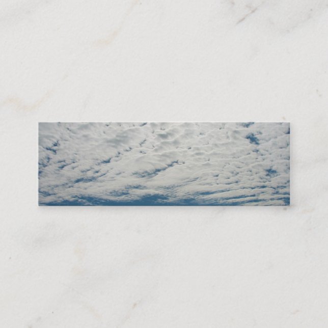 Wolken-MiniLesezeichen-Geschäfts-Karte Mini Visitenkarte (Vorderseite)