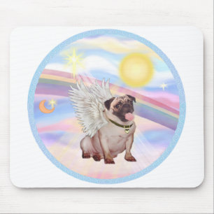 Wolken - Mops-Engel (#2) Mousepad