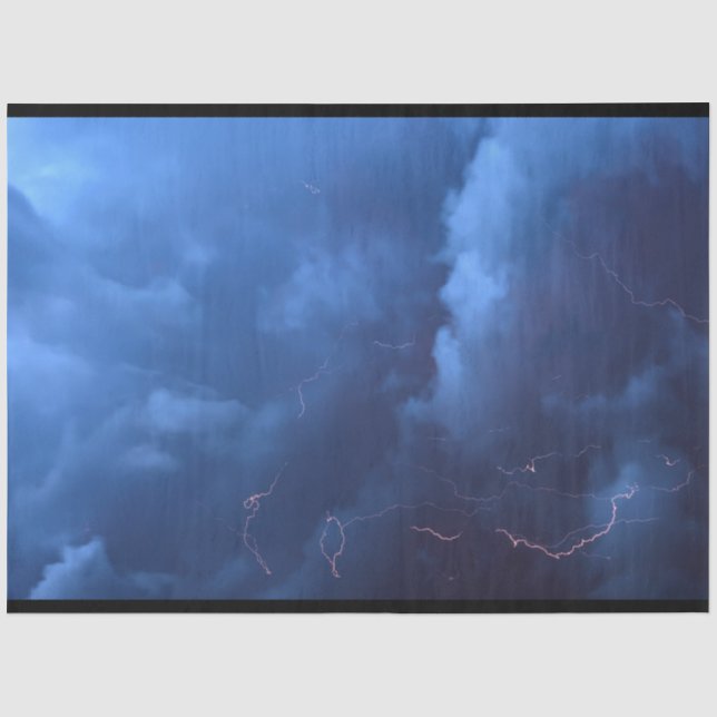 Wolken nächtlicher Himmelsbeleuchtung Dekoupage Ti Seidenpapier (Vorderseite)