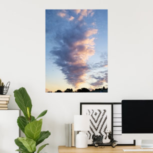 Wolken New Jersey Sunset Poster