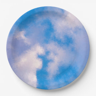 Wolken-PapierTeller 9" Pappteller
