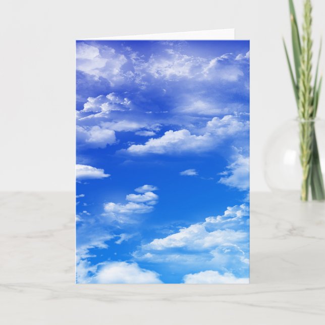 Wolken (Porträt) Karte (Vorderseite)