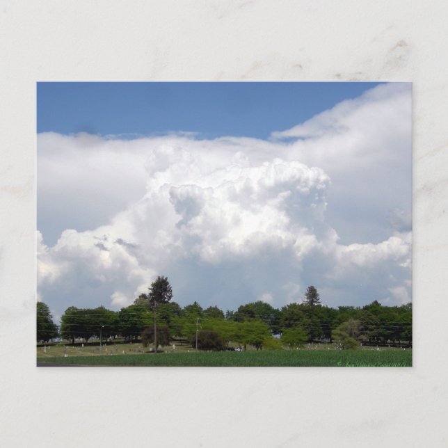 Wolken Postkarte (Vorderseite)