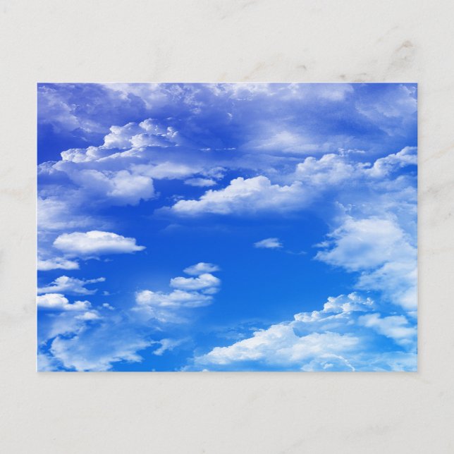 Wolken Postkarte (Vorderseite)