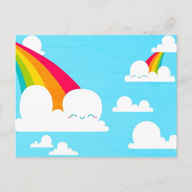 Wolken Postkarte (Vorderseite)