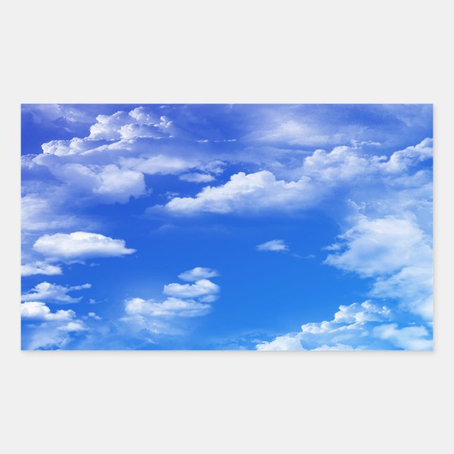 Wolken Rechteckiger Aufkleber (Vorderseite)