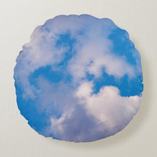 Wolken rund um Cushions Rundes Kissen