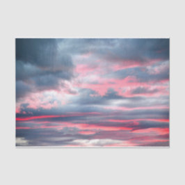 Wolken Schöner Pink White Blue Sky Seidenpapier