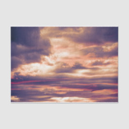 Wolken Schöner Sonnenuntergang Orange Lila Sky Seidenpapier