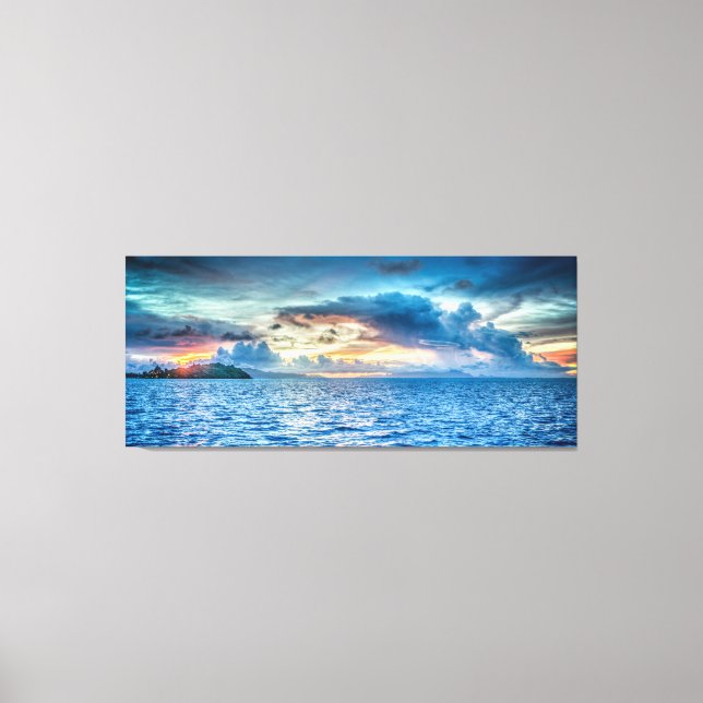 Wolken-Seascape Leinwanddruck (Vorderseite)