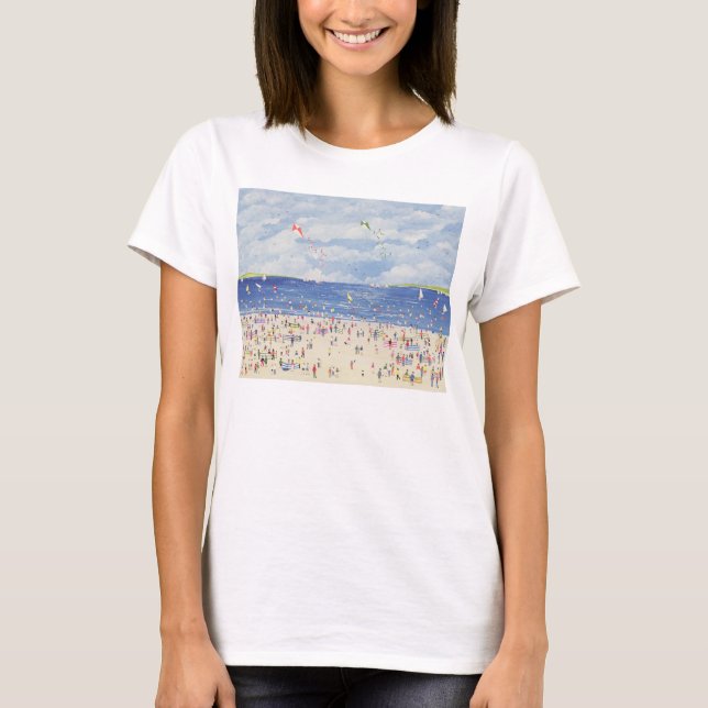 Wolken-Strand T-Shirt (Vorderseite)