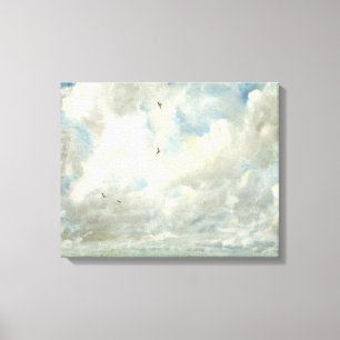 Wolken-Studie, 1821 (Öl auf dem Papier an Bord Leinwanddruck