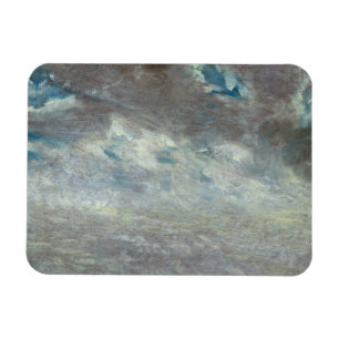 Wolken-Studie, 1821 (Öl auf Papier an Bord) Magnet