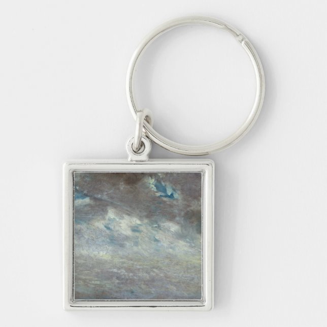 Wolken-Studie, 1821 (Öl auf Papier an Bord) Schlüsselanhänger (Vorne)
