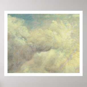 Wolken-Studie, c.1821 (Öl auf Leinwand) Poster
