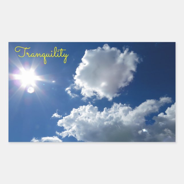 Wolken Sunstar Sonnenburg Ruhe Sticker (Vorderseite)