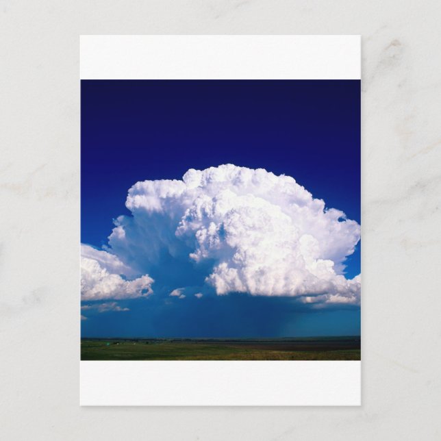 Wolken Thunderhead Sidney Nebraska Postkarte (Vorderseite)