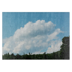 Wolken treffen Bäume Schneidebrett