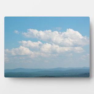 Wolken über Bergen Fotoplatte