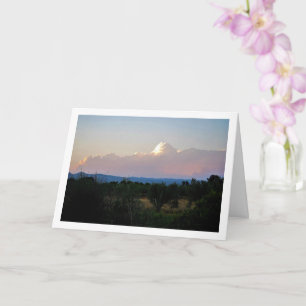 Wolken über Berglandschaft Karte
