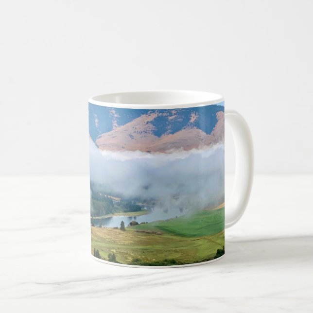 Wolken über dem Flathead River Kaffeetasse (VorderseiteRechts)