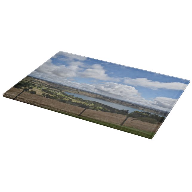 Wolken über dem Gnotuk Camperdown Cutting Board Schneidebrett (Ecke)