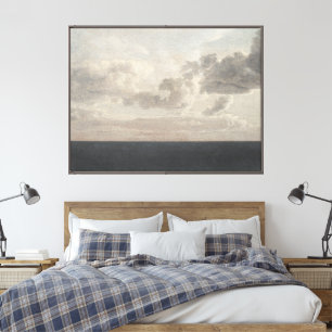 Wolken über dem Meer, Öl auf Leinwand