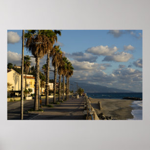 Wolken über dem Meer Poster