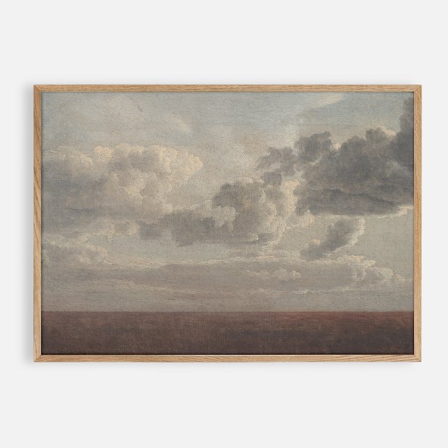 Wolken über dem Meer, Vintag Poster (Von Creator hochgeladen)
