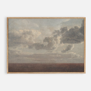 Wolken über dem Meer, Vintage Poster