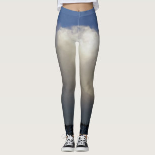Wolken über dem Rücken Leggings