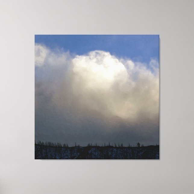 Wolken über dem Rücken Leinwanddruck (Vorderseite)