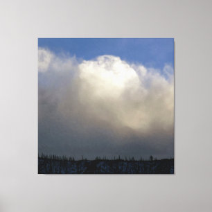 Wolken über dem Rücken Leinwanddruck