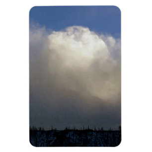 Wolken über dem Rücken Magnet