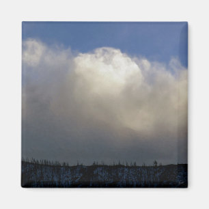Wolken über dem Rücken Magnet