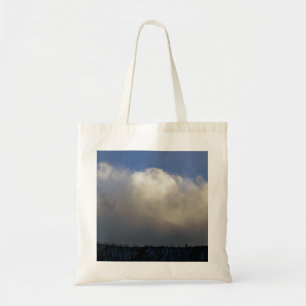 Wolken über dem Rücken Tragetasche