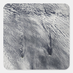 Wolken über den Juan Fernandez Inseln Quadratischer Aufkleber