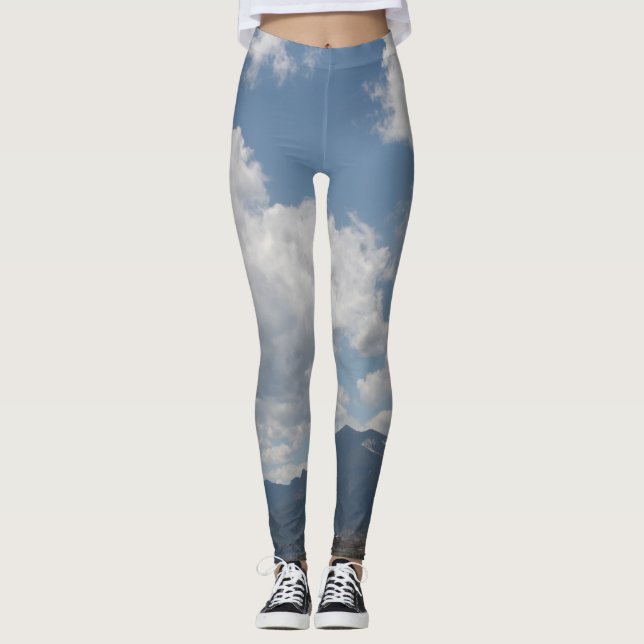 Wolken über den Rocky Mountains Leggings (Vorderseite)